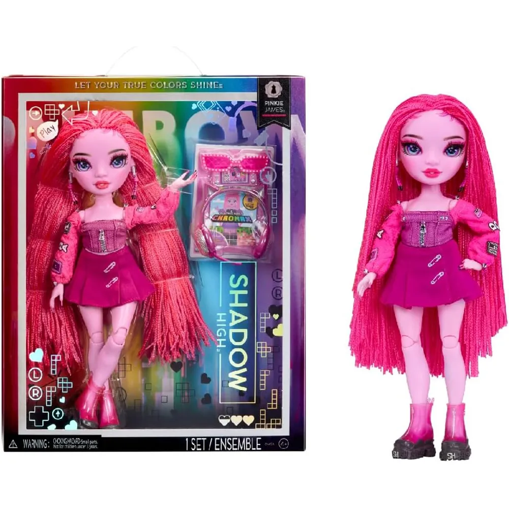 Rainbow High Shadow High Pinkie James con Oltre 10 Accessori Bambola Idea Regalo (1)