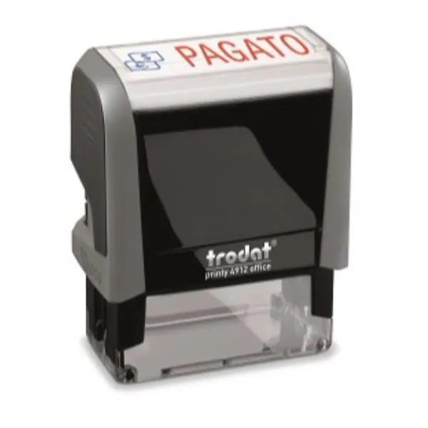 TIMBRO PRINTY 4912  PAGATO  NERO