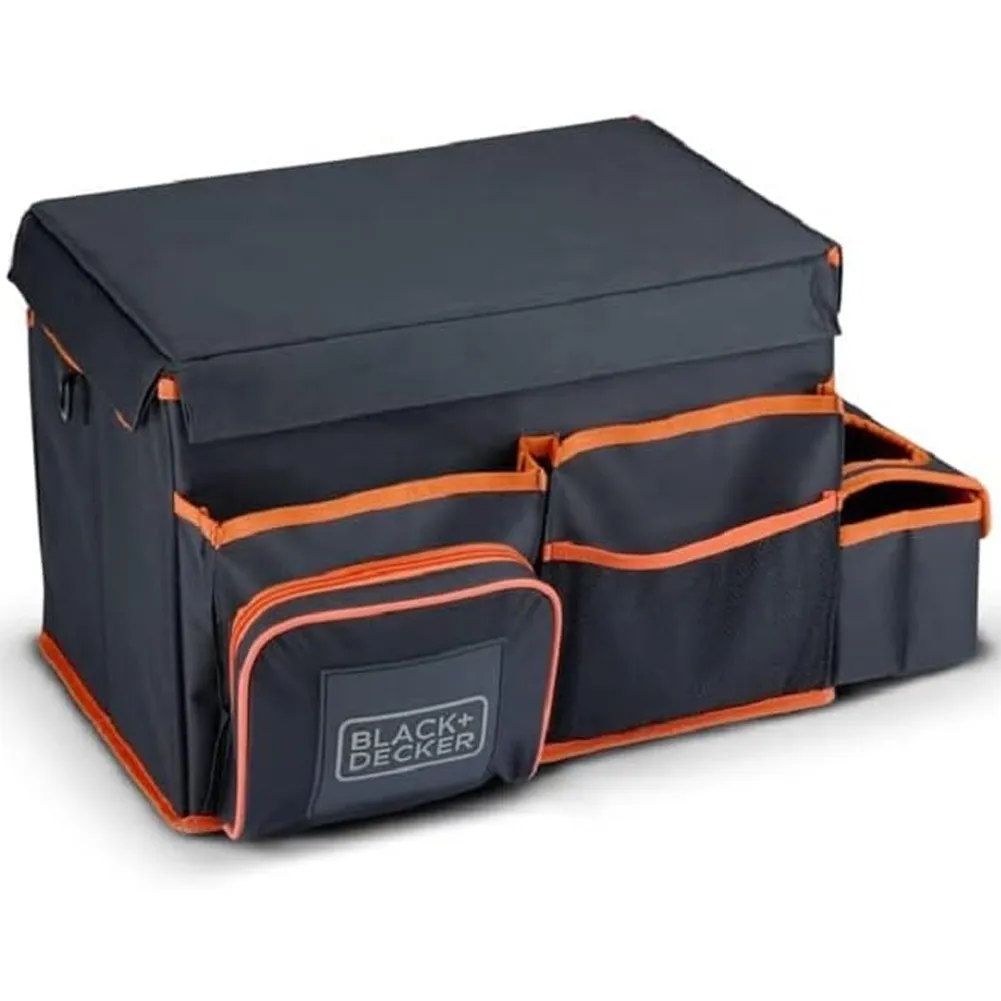 BLACK+DECKER Borsa Organizer Bagagliaio con Tracolla e Portabevande da Viaggio (1)