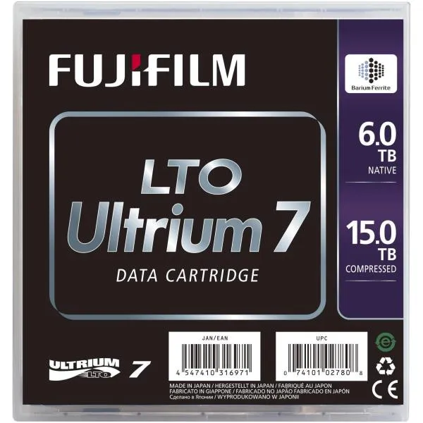 LTO 7 ULTRIUM 6TB NATIVI 15TB COMPR