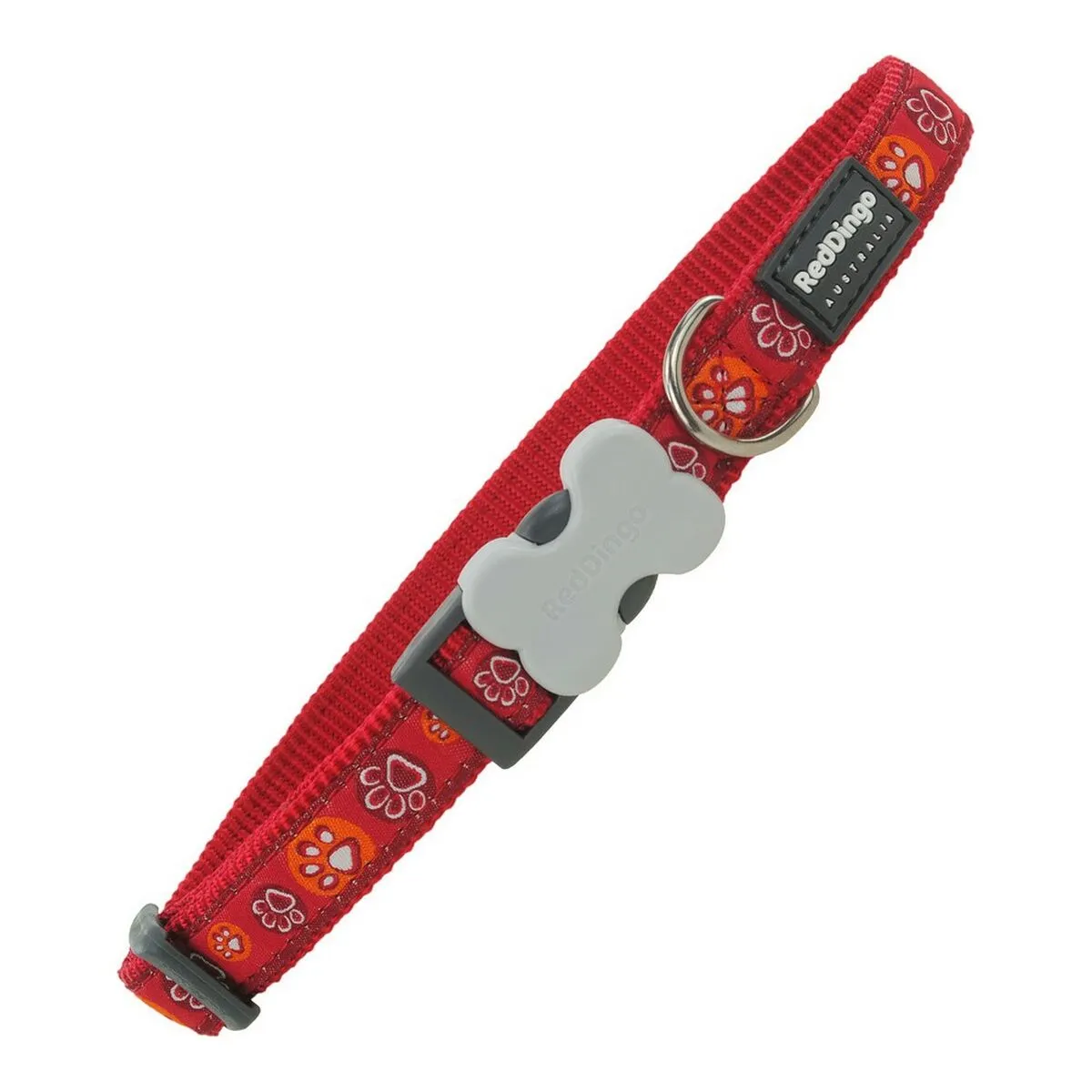 Collare per Cani Red Dingo Impronta di animale (24-37 cm) (1,5 x 24-36 cm)