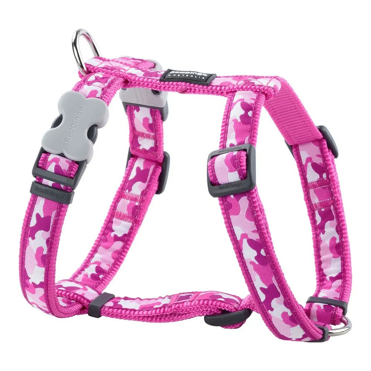 Imbracatura per Cani Red Dingo Style Fucsia Mimetico 25-39 cm