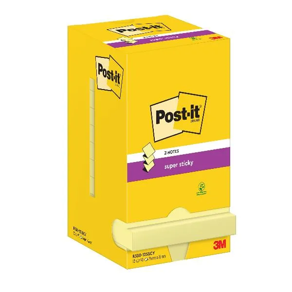 CF12BLOC POST-IT SUPSTIR330-12SS-CY