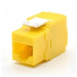 PRESA RJ45U CAT.6  GIALLO