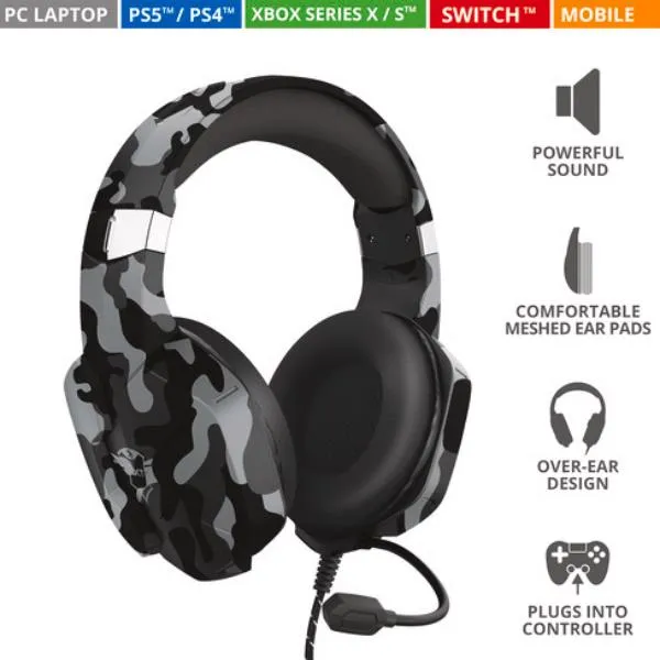 GXT323K CARUS HEADSET BLACK CAMO