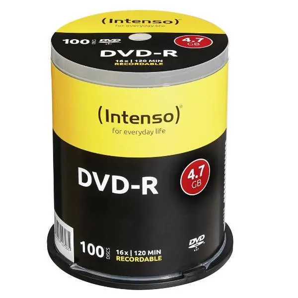 DVD-R 4.7GB 16X SPINDLE 100PZ.