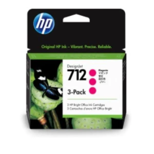 HP 712 3-PACK 29-ML MAGENTA DESIGN