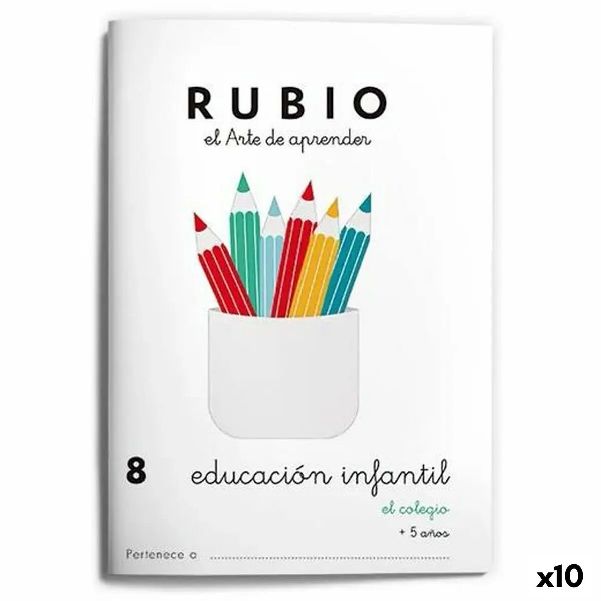 Quaderno di educazione della prima infanzia Rubio Nº8 A5 Spagnolo (10 Unità)