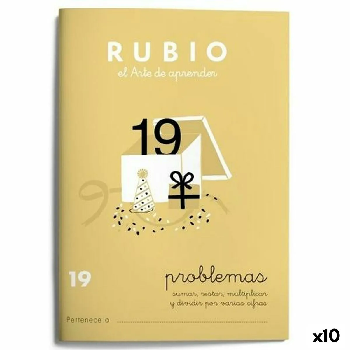 Quaderno di matematica Rubio Nº19 A5 Spagnolo 20 Fogli (10 Unità)