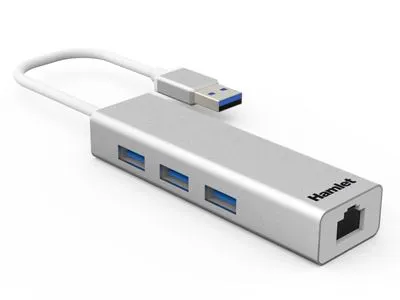 HUB 3 PORTE USB 3.0  LAN RJ45