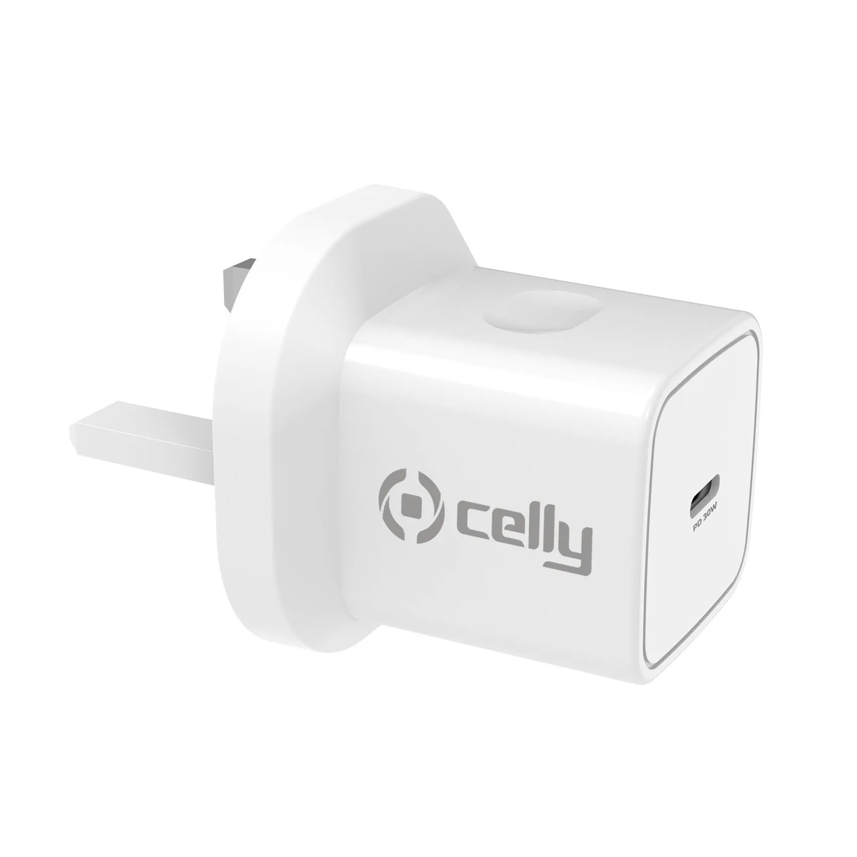 UK TRAVEL CHARGER USB-C 30W WHITE