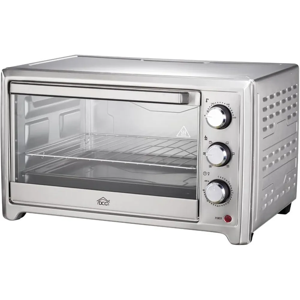 Forno Elettrico Ventilato 35LT Multiforno 1500W Timer 4 Livelli Calore DCG MBS35 (1)