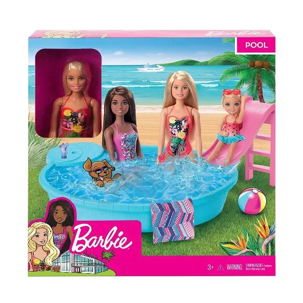 PISCINA DI BARBIE CON DOLL