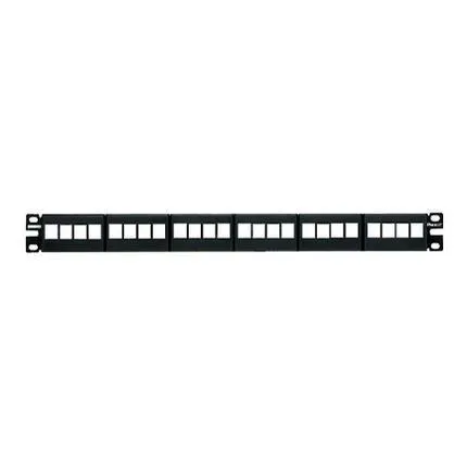 PANN.1U PER 24 RJ45U NETKEY NERO