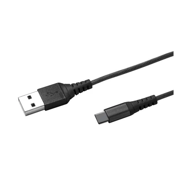 USB-A TO USB-C 15W CABLE BLACK