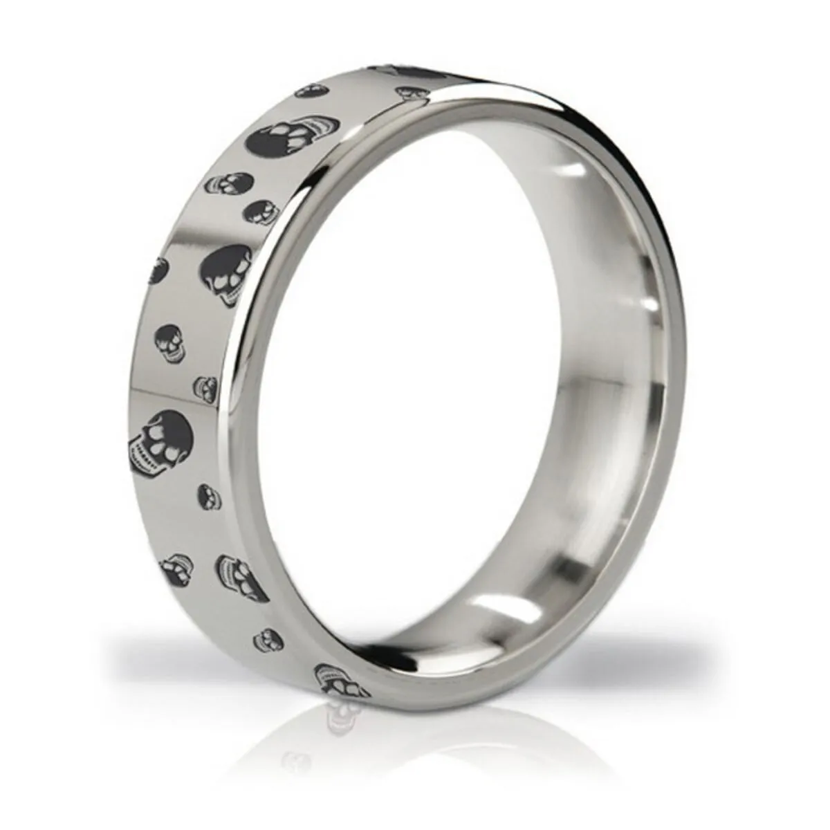 Anello Fallico in Metallo Duke Polished & Engraved Steel Love Mystim