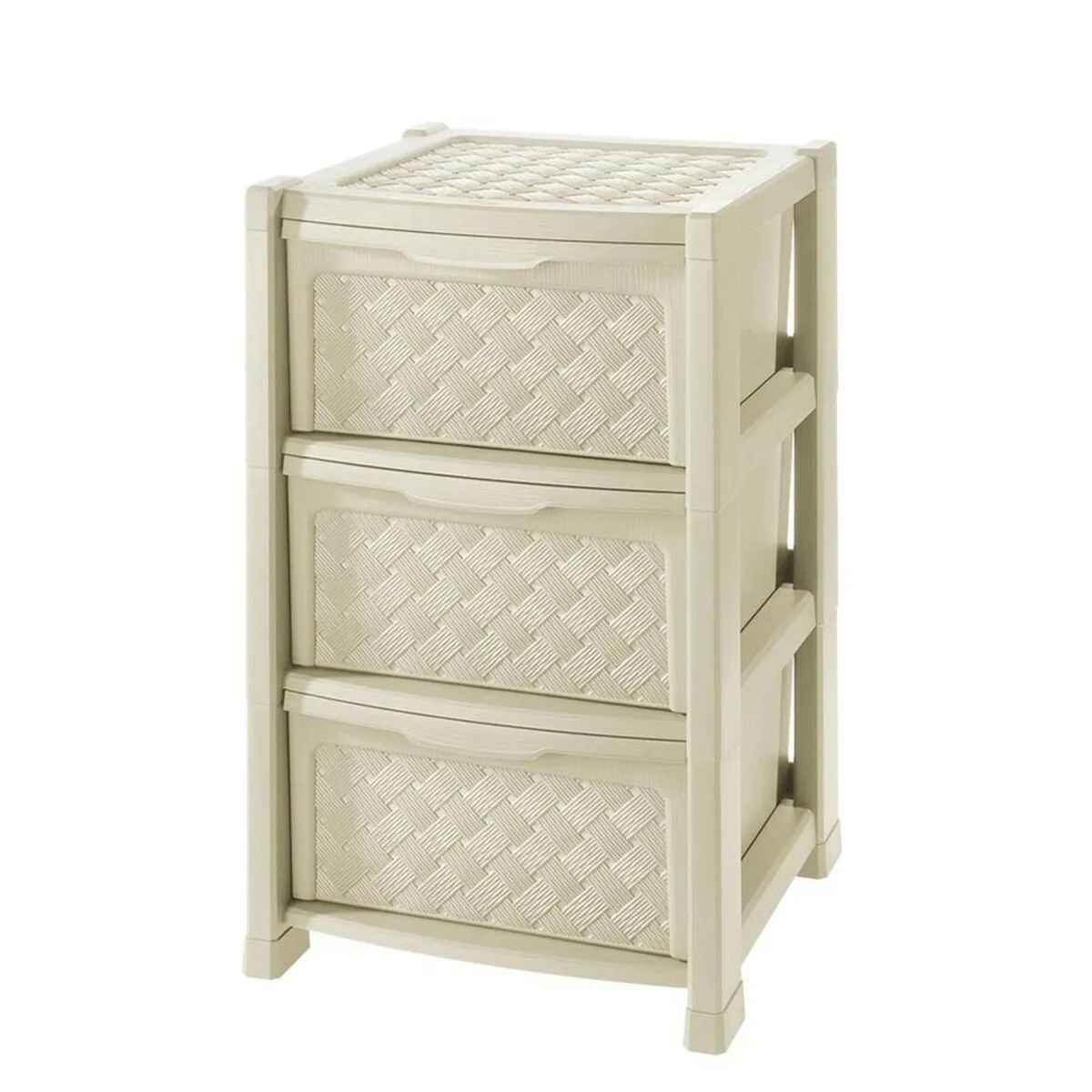 Cassettiera Tontarelli Arianna 3 cassetti Bianco 38 x 38 x 60 cm