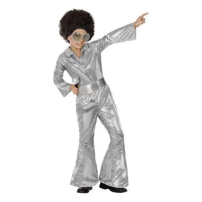 Costume per Bambini Disco Argentato