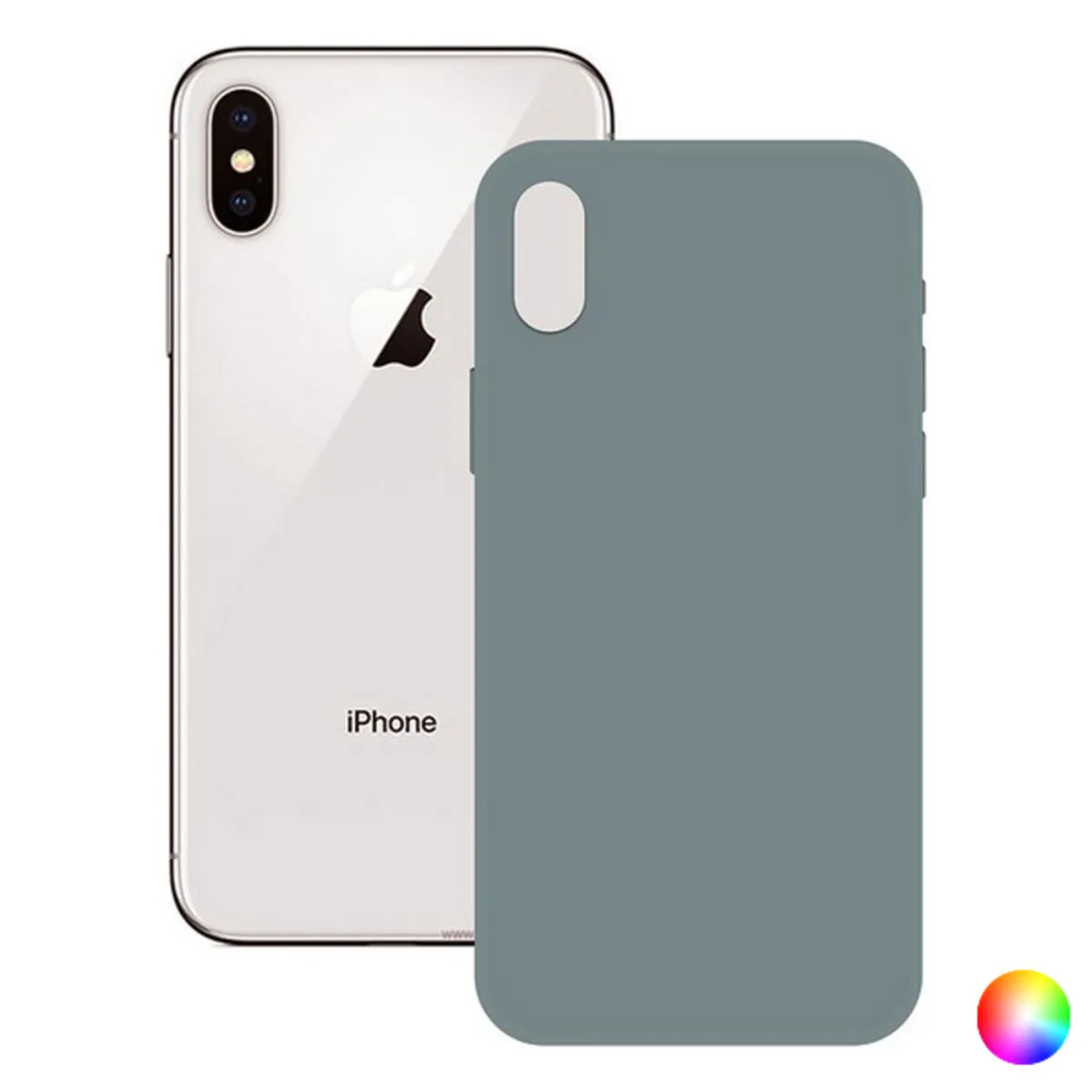 Custodia per Cellulare iPhone X, XS KSIX Soft Silicone Iphone X, XS