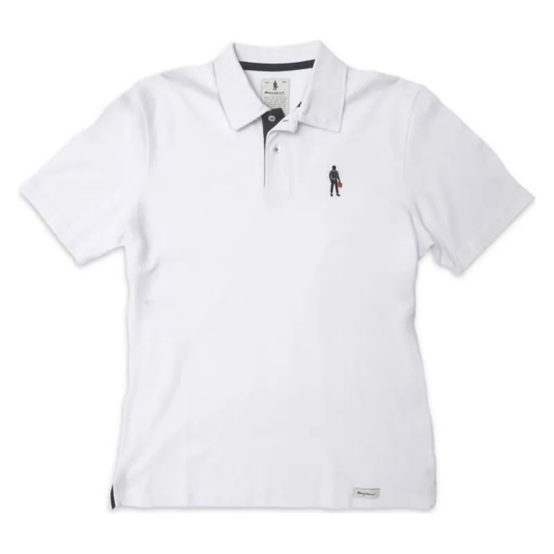 Polo a Maniche Corte Uomo OMP Driver Icon Bianco