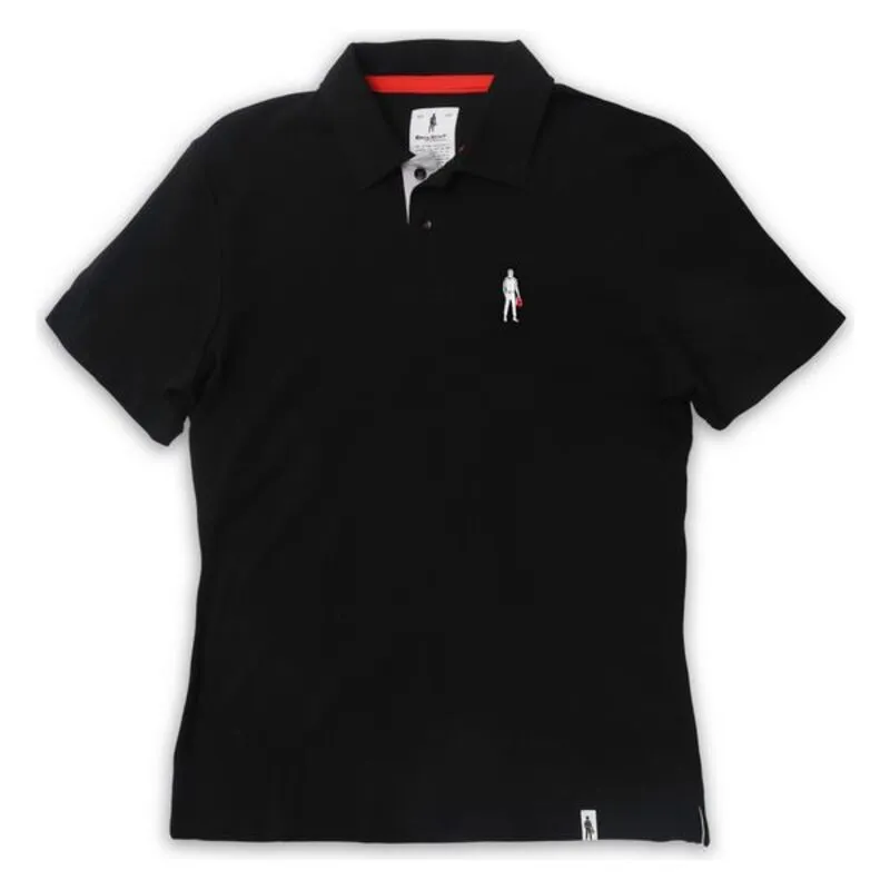 Polo a Maniche Corte Uomo OMP Racing Spirit Nero