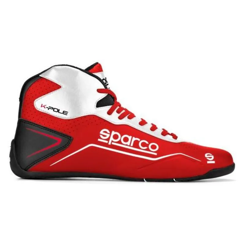 Stivali Racing Sparco Bianco Rosso