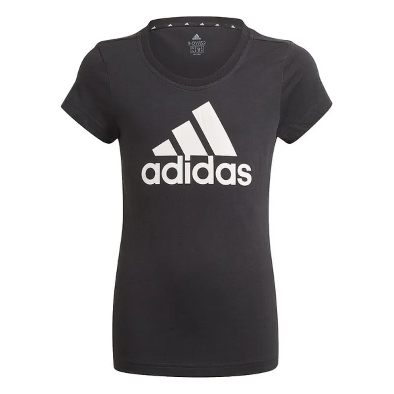 Maglia a Maniche Corte per Bambini Adidas G BL T GN4069 Nero Cotone