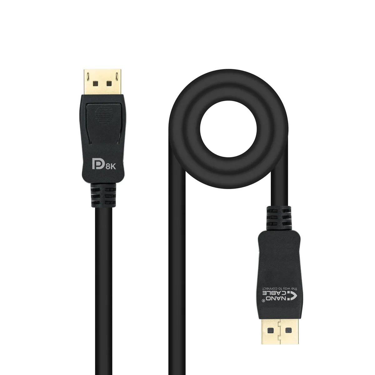 Cavo DisplayPort NANOCABLE HDR 8K Ultra HD Nero