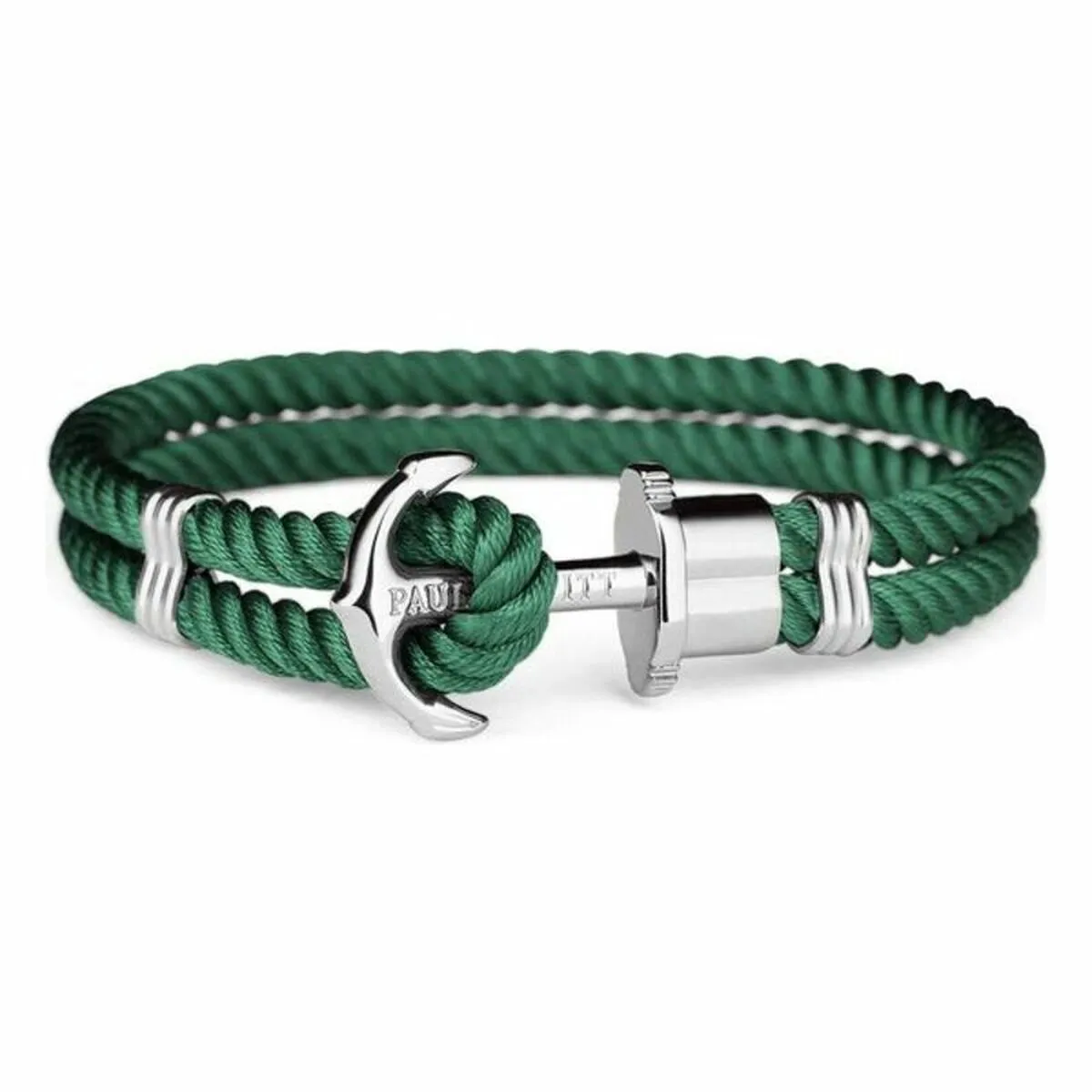 Bracciale Unisex Paul Hewitt Argentato Verde Nylon