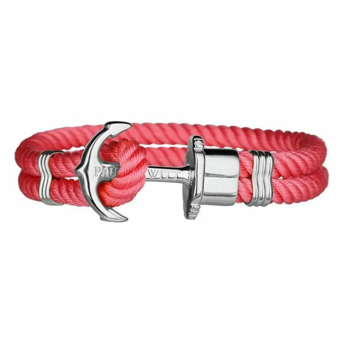 Bracciale Unisex Paul Hewitt Argentato Rosa Nylon