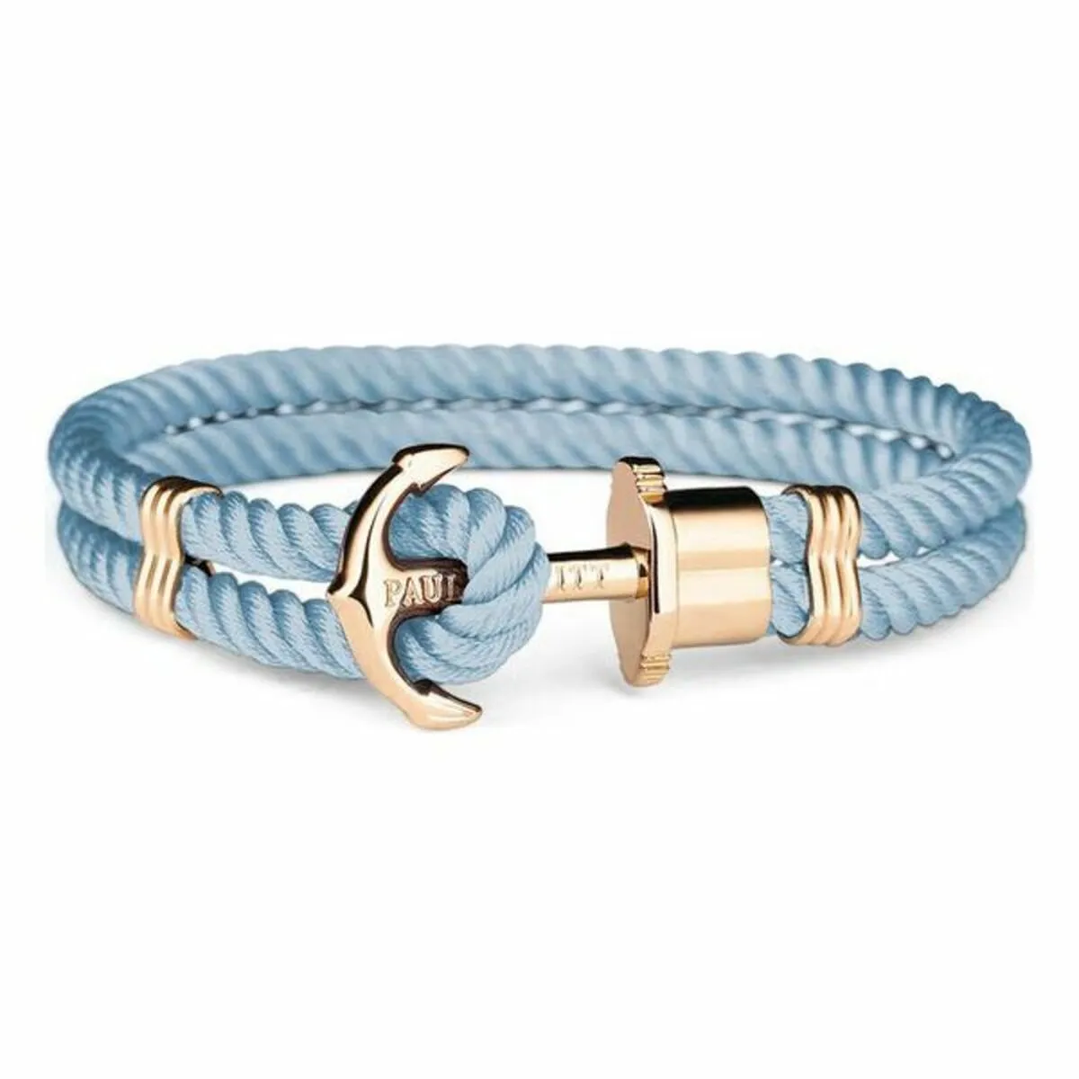 Bracciale Unisex Paul Hewitt Dorato Azzurro Chiaro Nylon