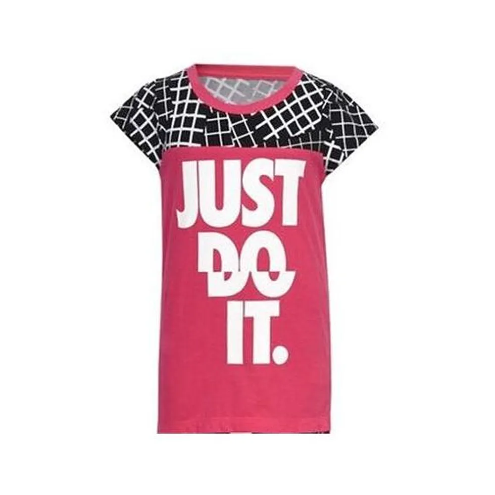 Maglia a Maniche Corte per Bambini Nike  848-A72  Rosa