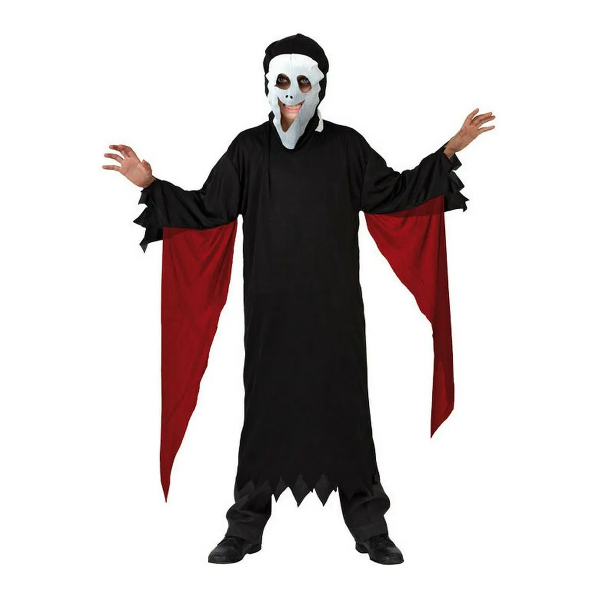 Costume per Bambini Assassino Nero 5-6 Anni 7-9 Anni (2 Unità) (2 pcs)