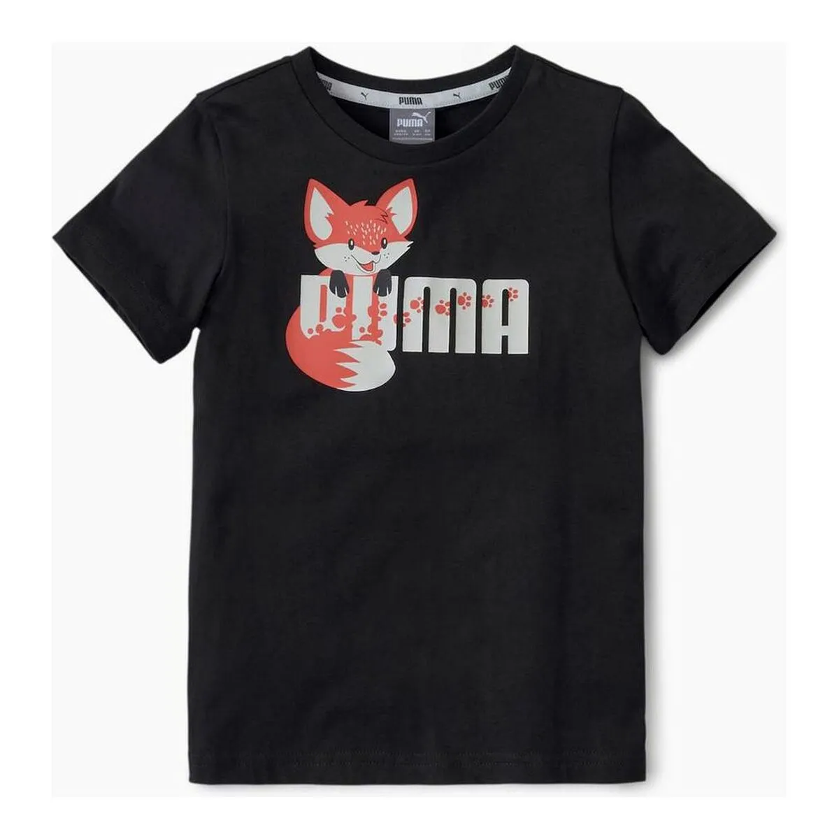 Maglia a Maniche Corte per Bambini Puma ANIMALS TEE 583348 01 37 27 Nero