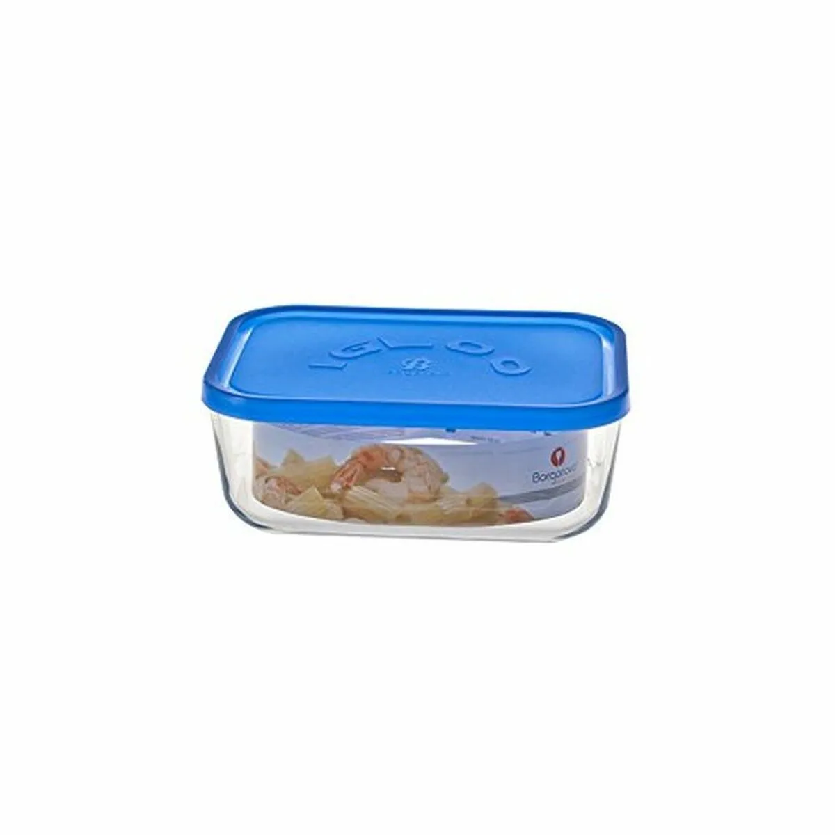 Porta pranzo Borgonovo Igloo Azzurro Rettangolare 400 ml 13,5 x 9,5 x 6,5 cm 19 x 13,5 x 7,2 cm