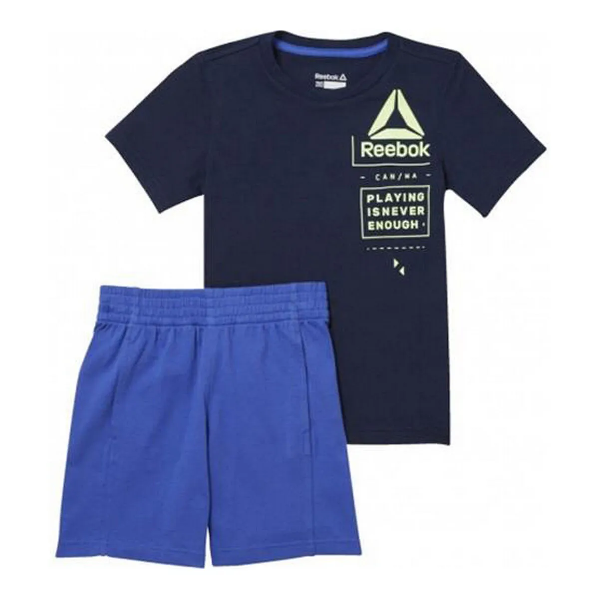 Completo Sportivo per Bambini Reebok B ES SS SET CF4289 Marino