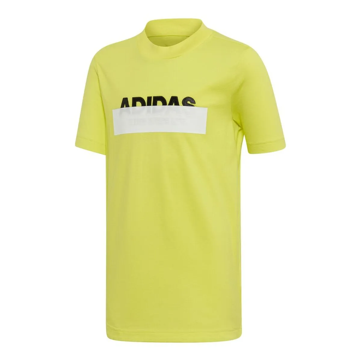 Maglia a Maniche Corte per Bambini Adidas YB ID LIN TEE DV1652  Giallo