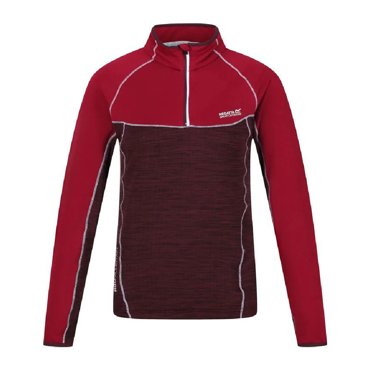 Maglia in Pile Regatta Hepley Lightweight Half-Zip Rosso Scuro