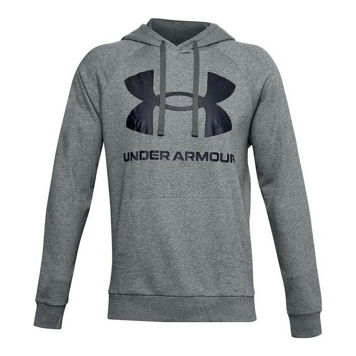 Felpa con Cappuccio Under Armour Fleece Rival Grigio scuro