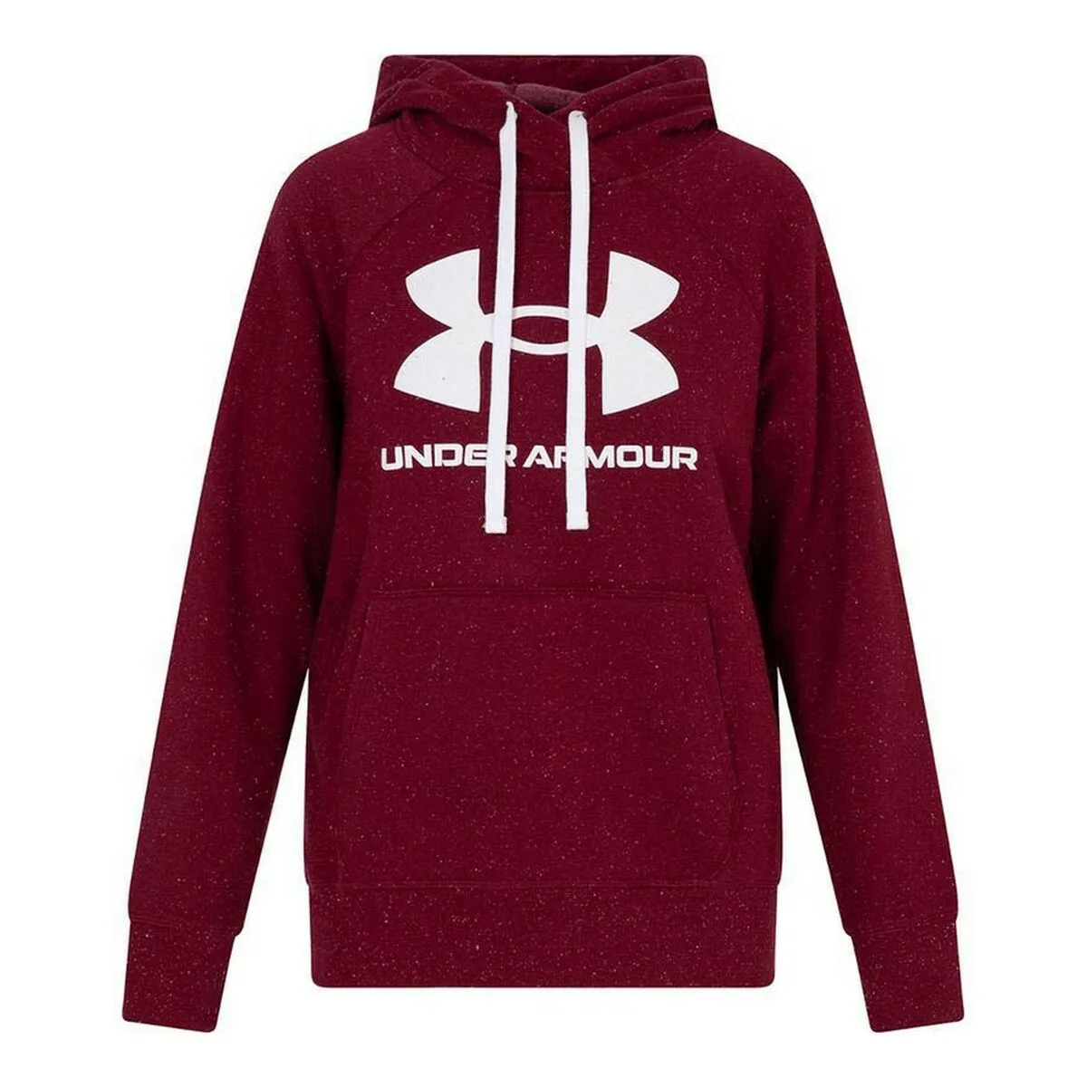 Felpa con Cappuccio Under Armour Fleece Rival Rosso