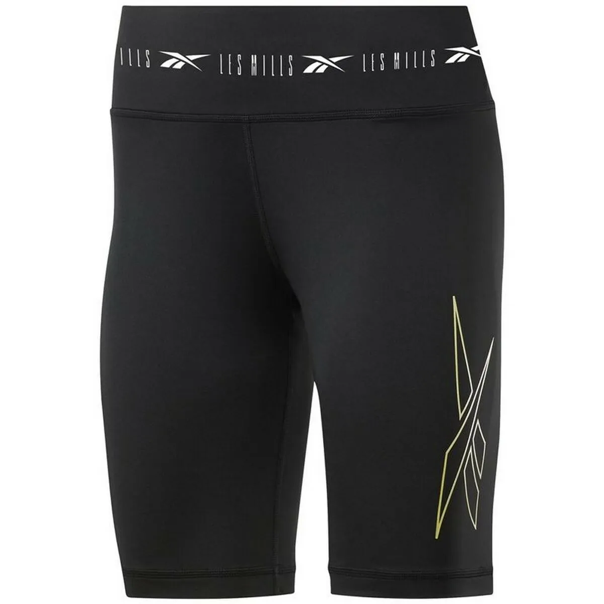 Pantaloncini Aderenti da Sport Reebok  Les Mills Ciclismo Nero