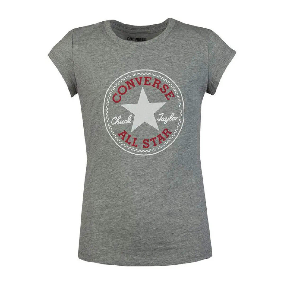 Maglia a Maniche Corte per Bambini Converse Timeless Chuck Patch G Grigio