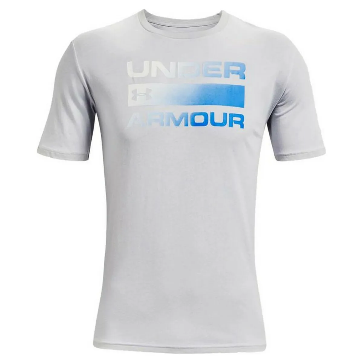 Maglia a Maniche Corte Uomo Under Armour Team Issue Grigio chiaro