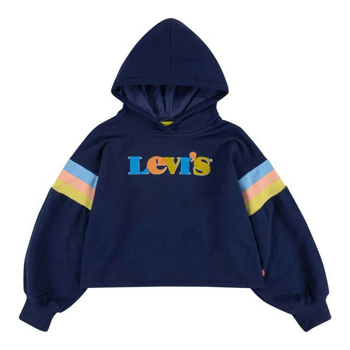 Felpa per Bambini Levi's  Full Sleeve High Rise Blu scuro