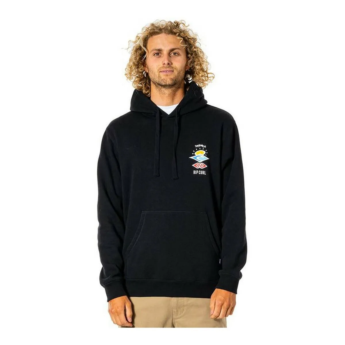 Felpa con Cappuccio Rip Curl Search Icon Nero