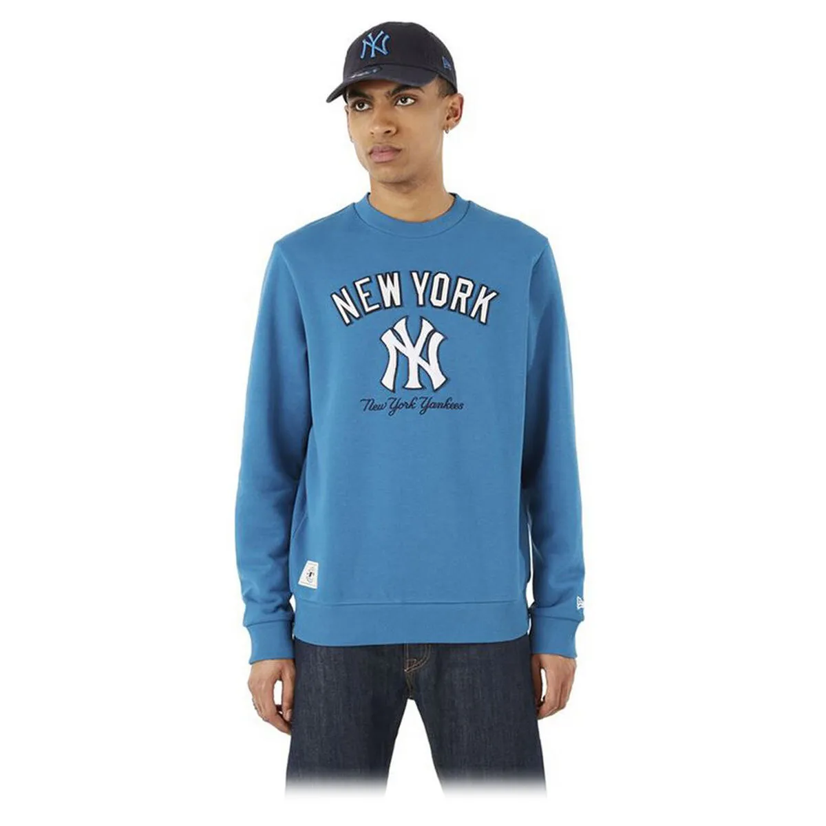 Felpa senza Cappuccio Uomo New Era MLB Heritage New York Yankees Azzurro