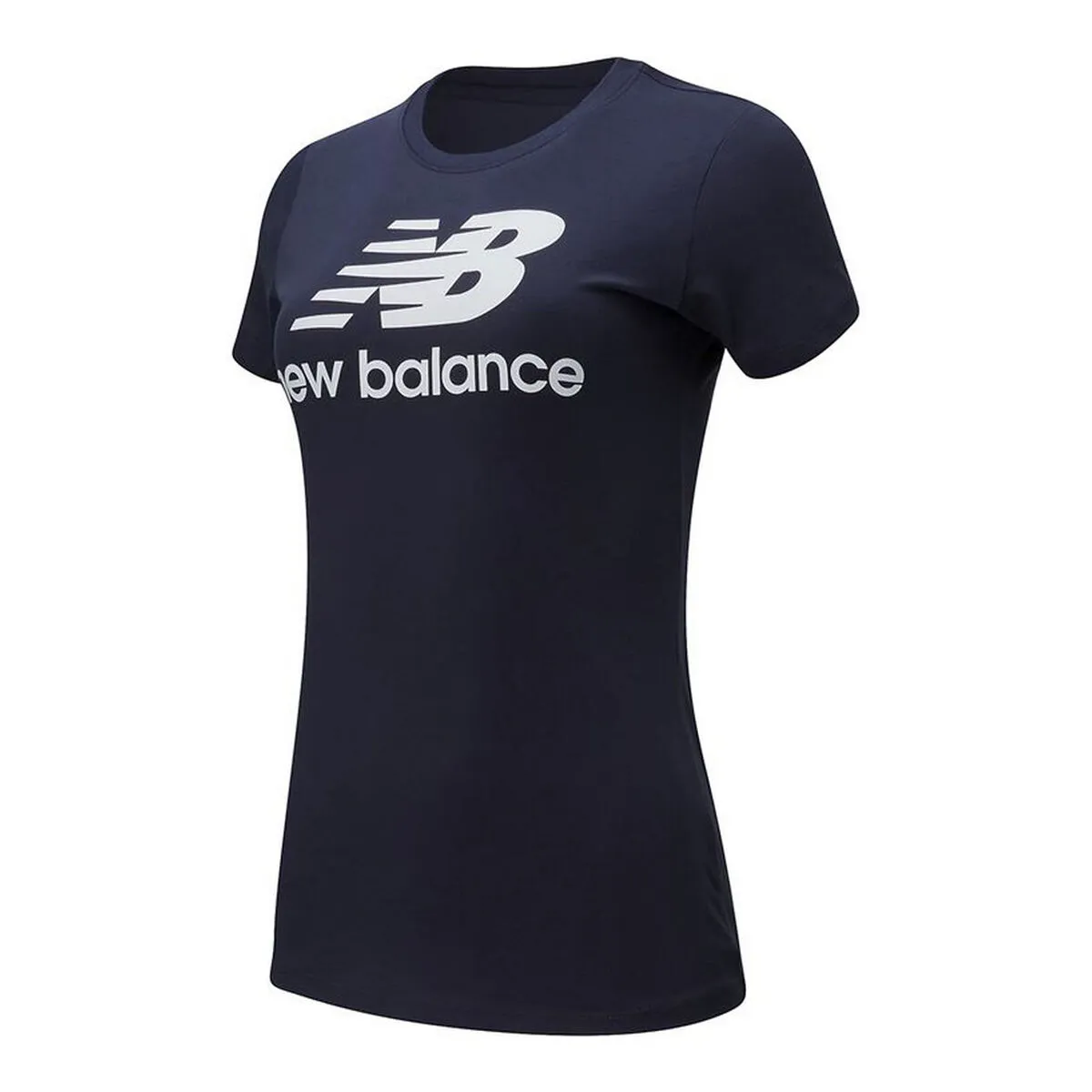 Maglia a Maniche Corte Donna New Balance WT91546 Blu scuro