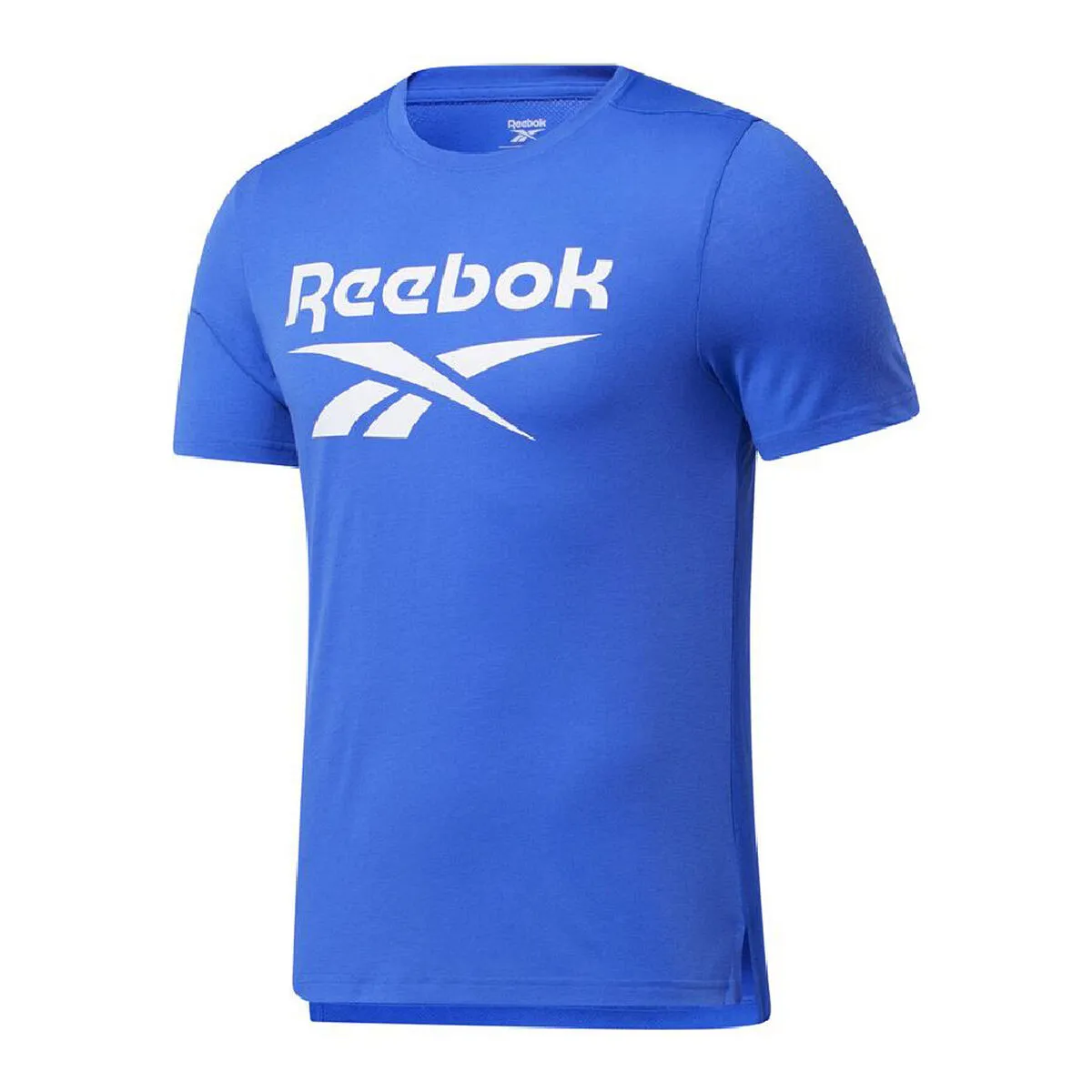 Maglia a Maniche Corte Uomo Reebok Workout Ready Supremium Azzurro