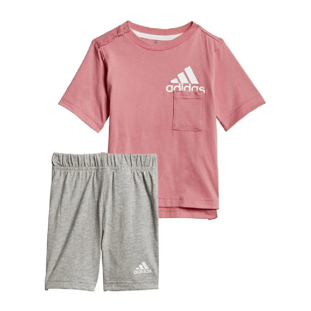 Completo Sportivo per Bambini Adidas Badge of Sport Summer Corallo