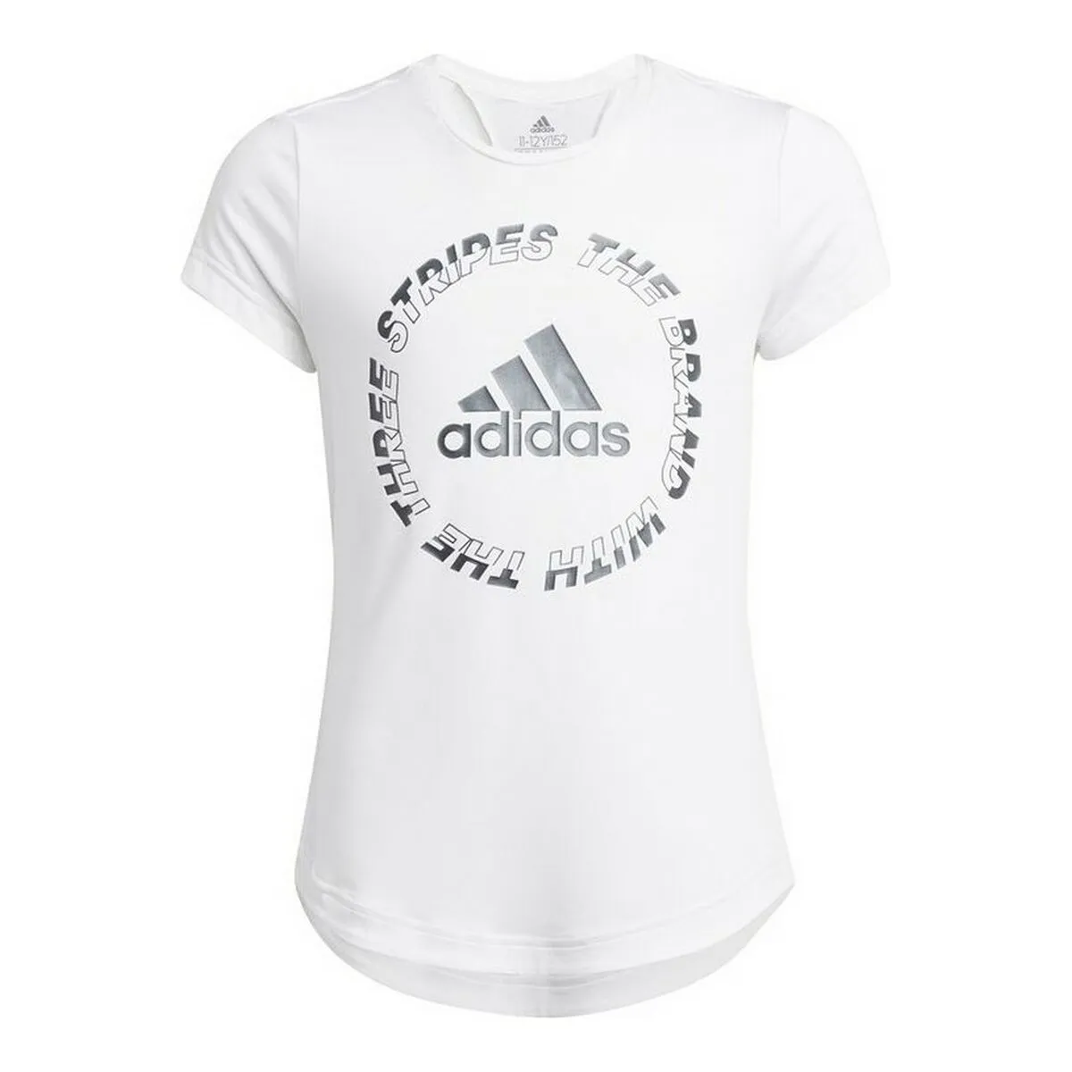 Maglia a Maniche Corte per Bambini Adidas Aeroready Bold Bianco